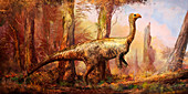 Plateosaurus dinosaur, illustration
