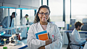 Portrait of scientist in laboratory