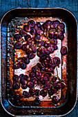 Roasted red grapes