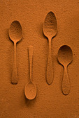 Cocoa powder spoons