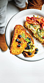 French Toast Two Ways Savoury and Sweet