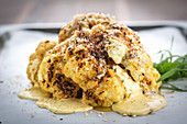 Grilled cauliflower with bearnaise sauce and tarragon