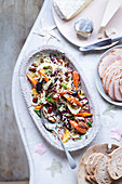 Orange, fennel and wild rice salad