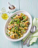 Spring potato salad with asparagus