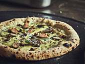 Pizza Bianca with capers