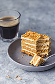 Medovnik (Honey layer cake, Russia)