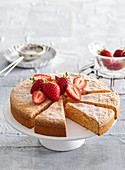 Strawberry cake without flour