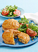 Chicken and corn pies