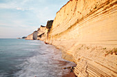 Sandstone cliffs, Corfu, Greece