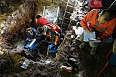 Excavations at Cueva Mayor fossil site, Spain