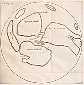 Moon Map by William Gilbert, 1603