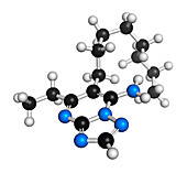 Ametoctradin fungicide molecule, illustration