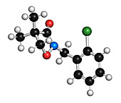 Clomazone herbicide molecule, illustration