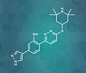 Branaplam SMA drug molecule, illustration