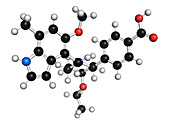 Iptacopan drug molecule, illustration