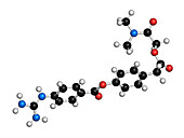 Camostat drug molecule, illustration
