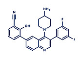 Paltusotine acromegaly drug molecule, illustration