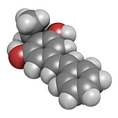 Benvitimod psoriasis drug molecule, illustration