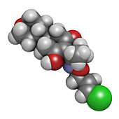 Tepraloxydim herbicide molecule, illustration