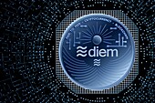 Diem cryptocurrency, conceptual illustration