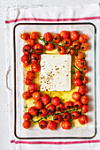 Baked Feta with Cherry Tomatoes