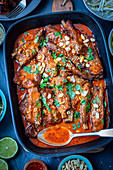 Pork ribs with curry sauce