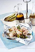 Stuffed Fillet of Sole with Asparagus