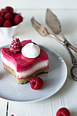 Raspberry layer tartlets