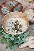 Make horehound pills (for coughs and sore throats): roll the balls in ginger powder