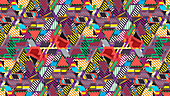 Geometric abstract pattern, illustration