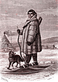 Ethnic Russian man, 19th century illustration