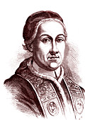 Pope Pius VI, 19th century illustration