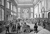 Payment hall of the Bank of England, illustration