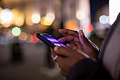 Woman using a smartphone