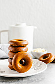 Luxury home baked ring doughnuts, or donuts