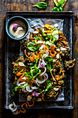 Swiss chard fritters with miso