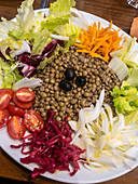 Salad with lentils