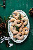 Vanilla-flavored Christmas shortbread biscuits