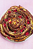 Raspberry Chocolate Pinwheel