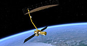 NISAR satellite, conceptual illustration