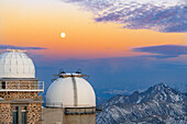 Pic du Midi de Bigorre Observatory at sunset, France
