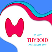 Thyroid awareness day, illustration
