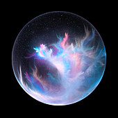 Plasma ball, conceptual illustration