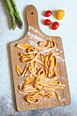 Homemade tagliatelle