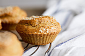 Muffins with sesame and flax
