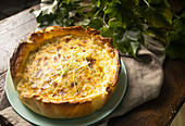 Leek, Bacon and Cheese Quiche - Step by step