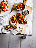 Smoky cannellini beans on garlic toast