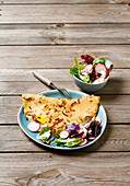 Norddeutsche Buchweizenpfannkuchen mit Salat