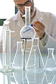 Researcher working in a laboratory