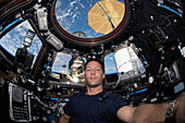 Astronaut Thomas Pesquet at the ISS